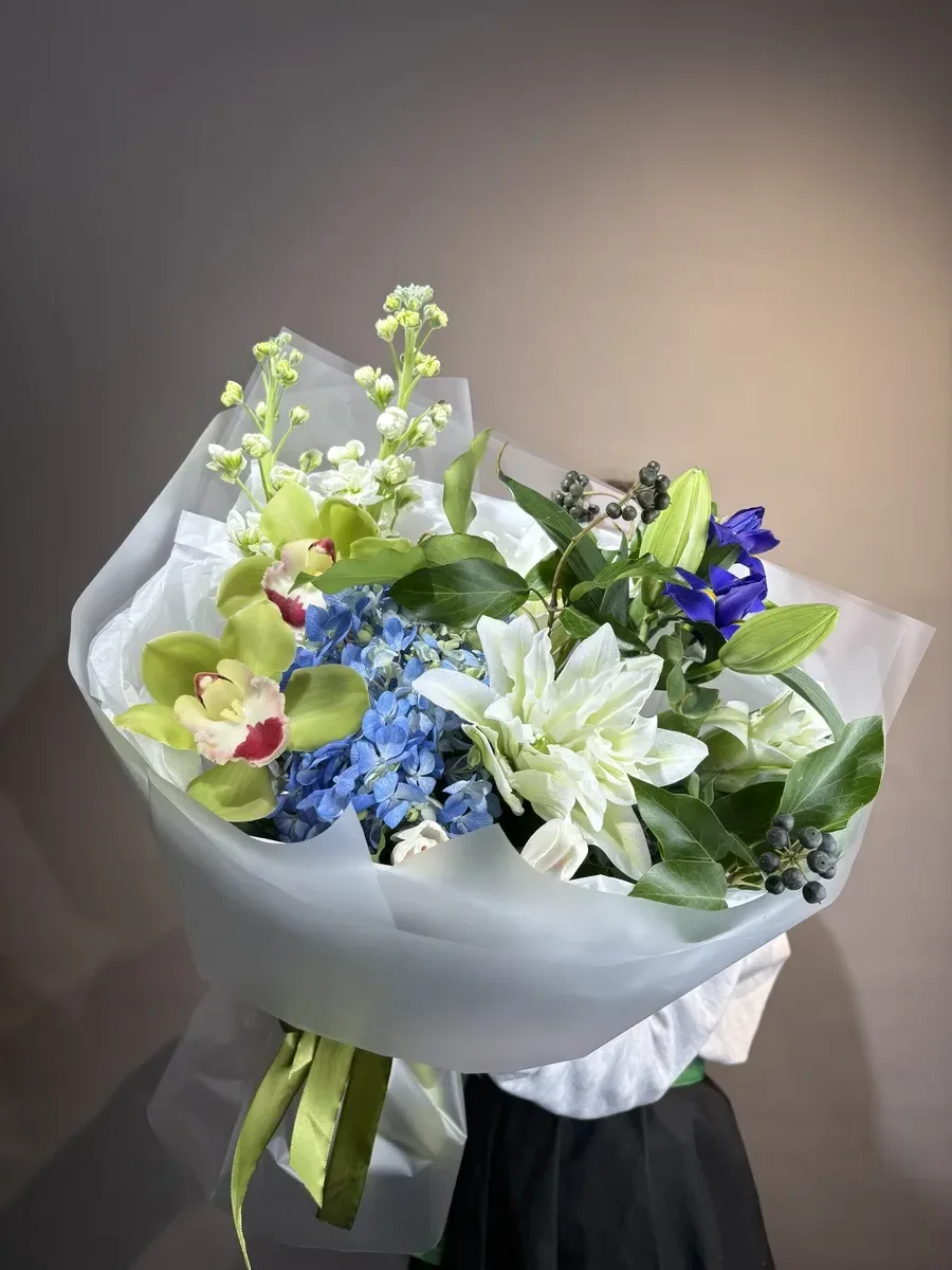 Букет "Зеленая симфония"